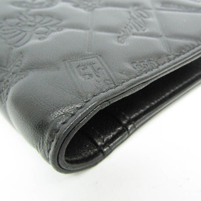 Chanel Lucky Symbols Yen Wallet Embossed Quilted Leather, Black, Leather, Wallet