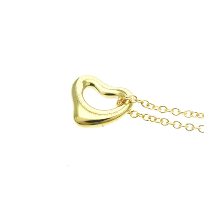 Tiffany & Co. Elsa Peretti Open Heart Pendant Necklace 18K Yellow Gold, Gold, Yellow Gold, Necklace