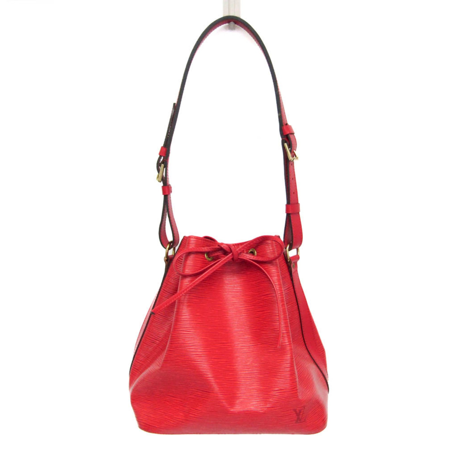 Louis Vuitton Petit Noe Handbag Epi Leather, Red, Leather, Shoulder Bag