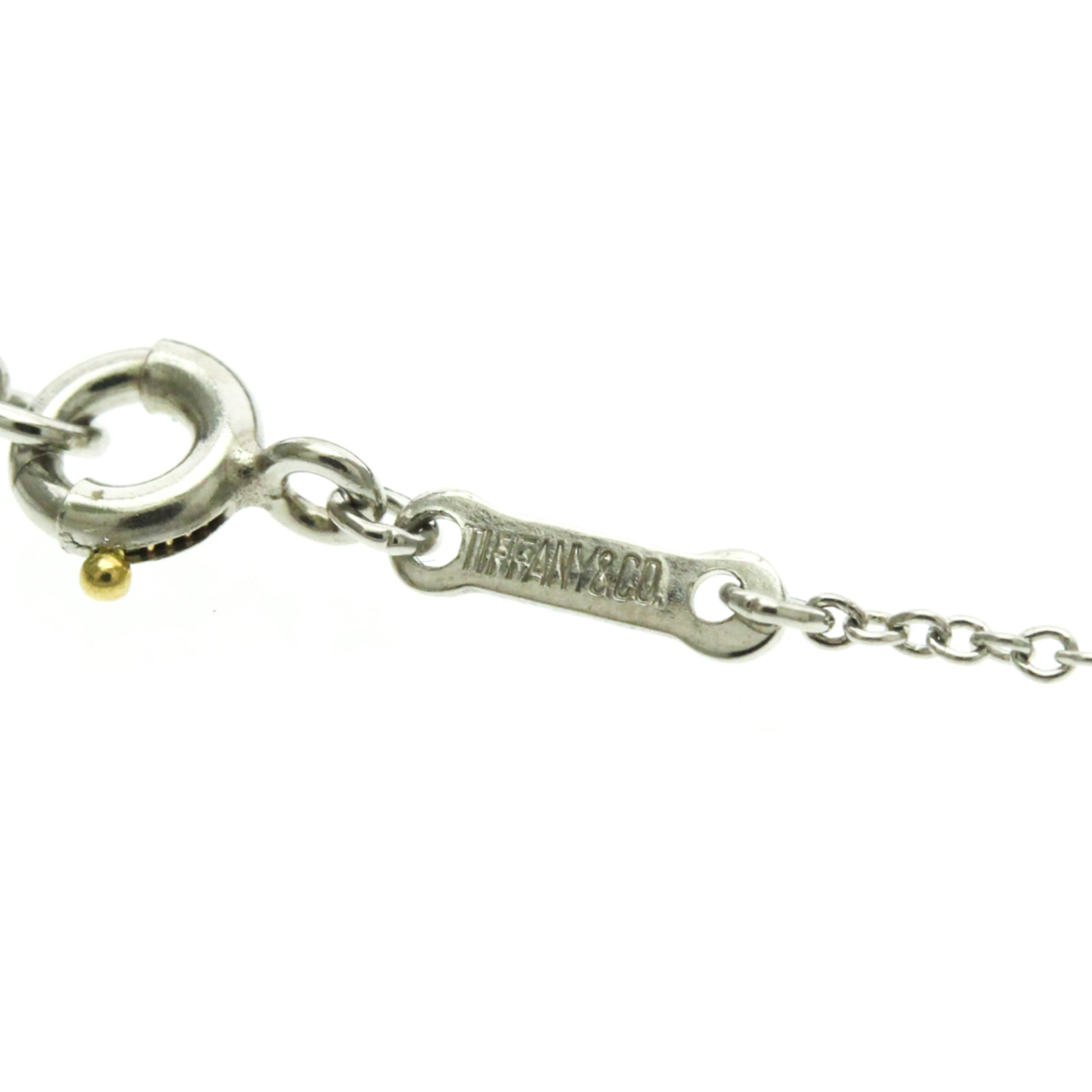 Tiffany & Co. Elsa Peretti Open Heart Pendant Necklace Platinum, Silver, Platinum, Necklace