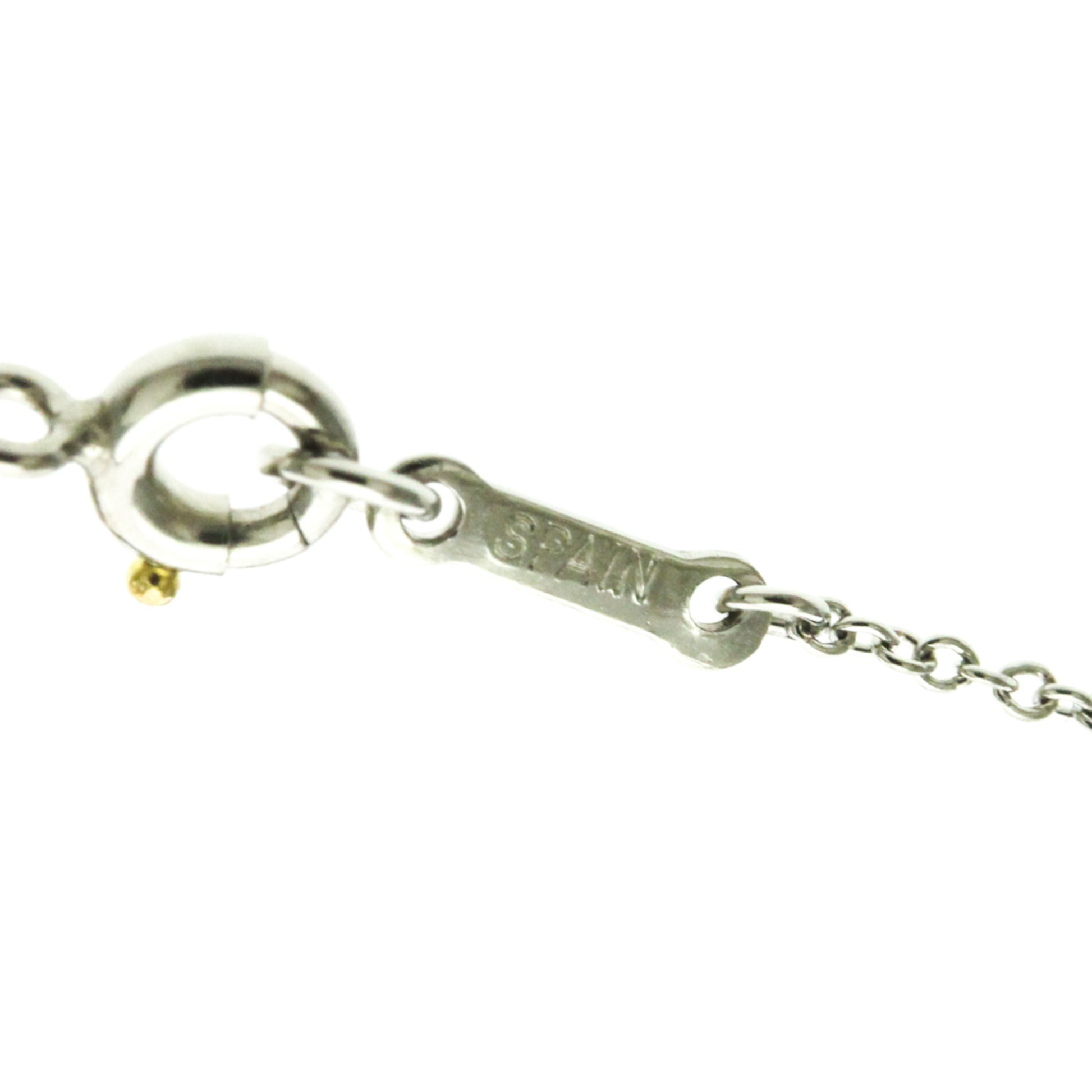 Tiffany & Co. Elsa Peretti Open Heart Pendant Necklace Platinum, Silver, Platinum, Necklace