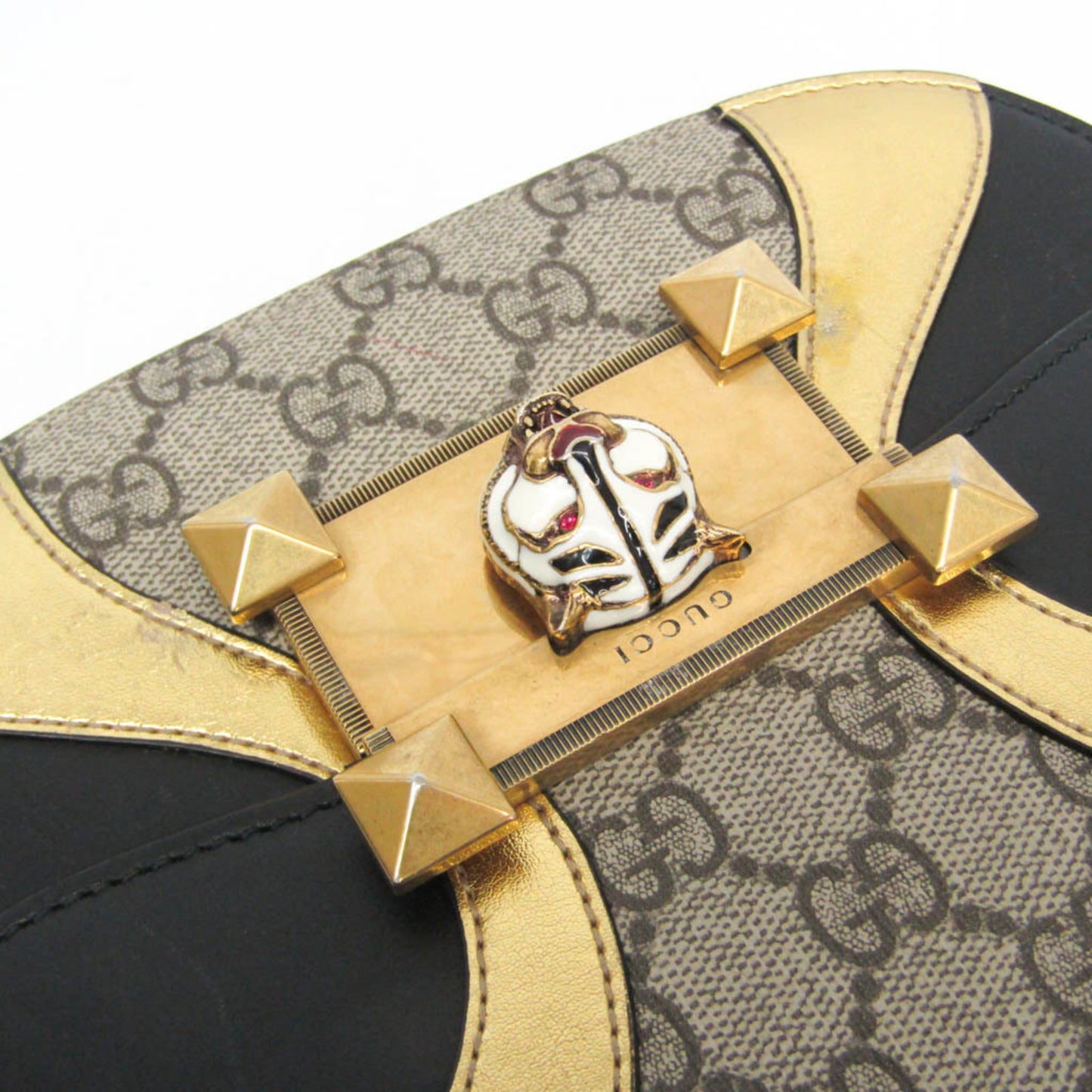Gucci Osiride Shoulder Bag GG Coated Canvas and Leather, Beige, Canvas, Shoulder Bag