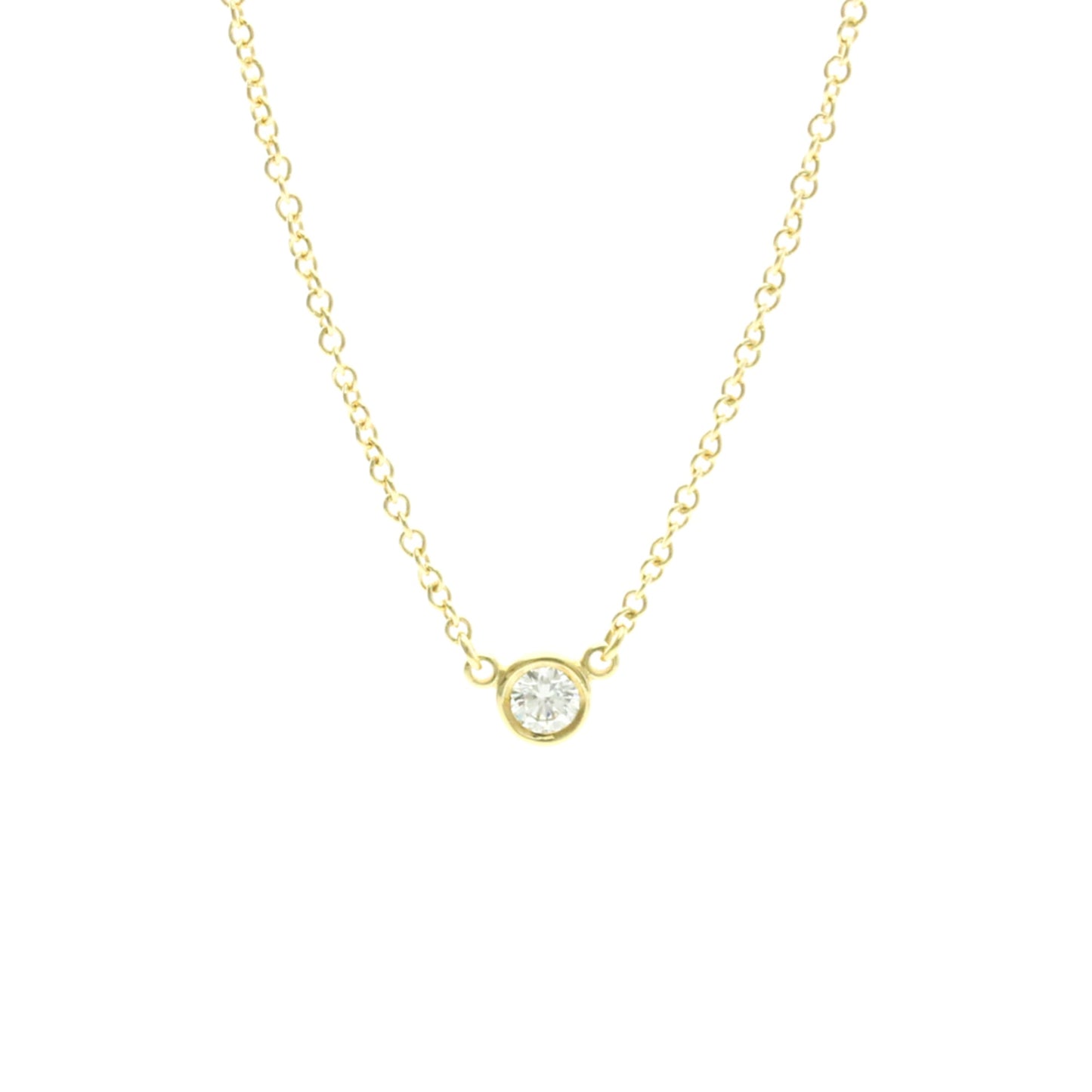 Tiffany & Co. Elsa Peretti Diamonds By The Yard 18K Yellow Gold with Diamond, Gold, Yellow Gold, Necklace