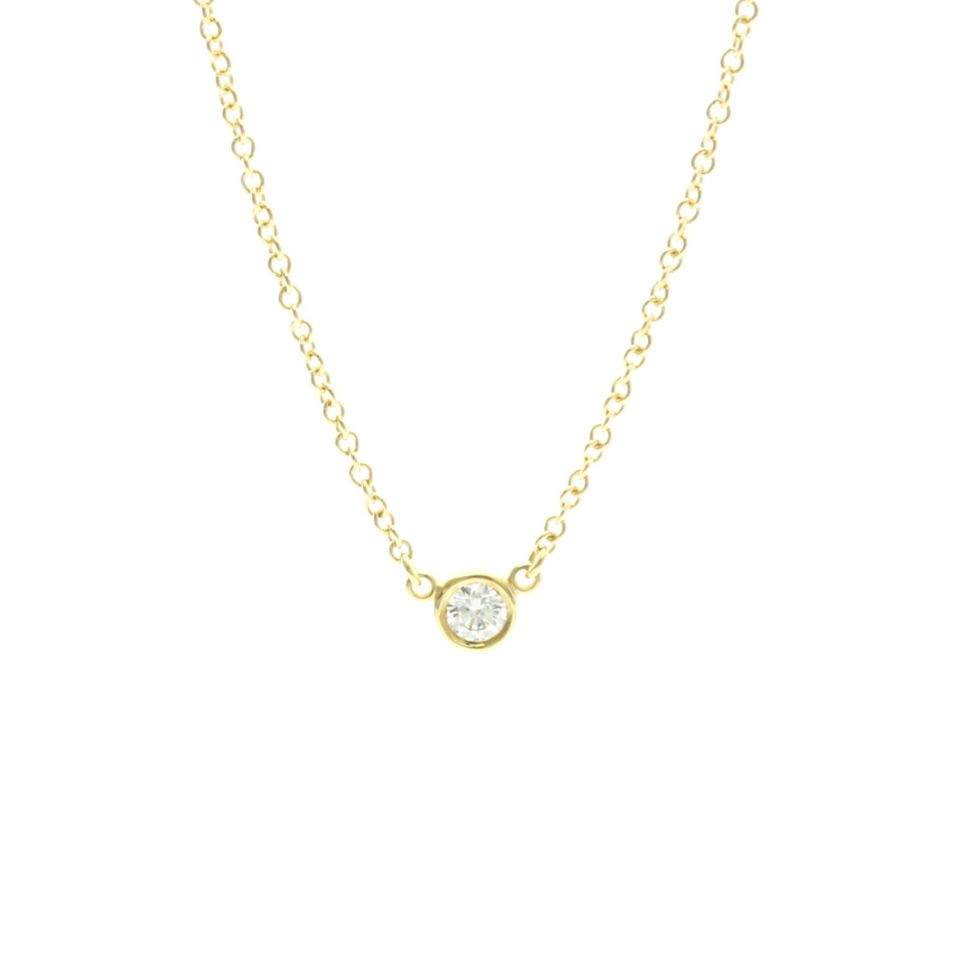 Tiffany & Co. Elsa Peretti Diamonds By The Yard 18K Yellow Gold with Diamond, Gold, Yellow Gold, Necklace