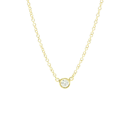Tiffany & Co. Elsa Peretti Diamonds By The Yard 18K Yellow Gold with Diamond, Gold, Yellow Gold, Necklace