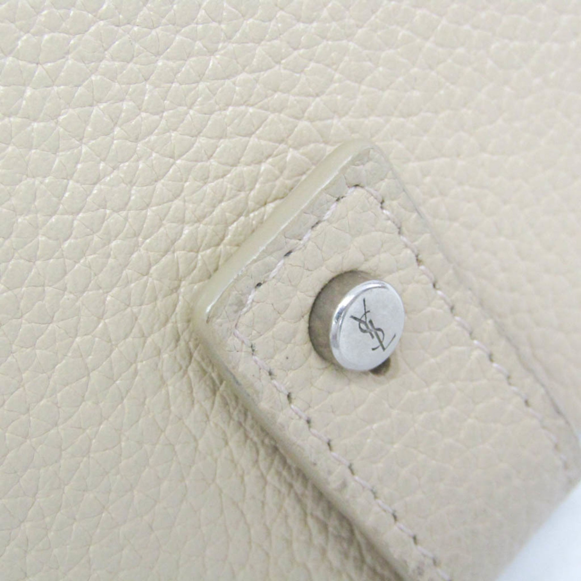 Saint Laurent Sac De Jour Souple Card Case Leather, Beige, Leather, Wallet