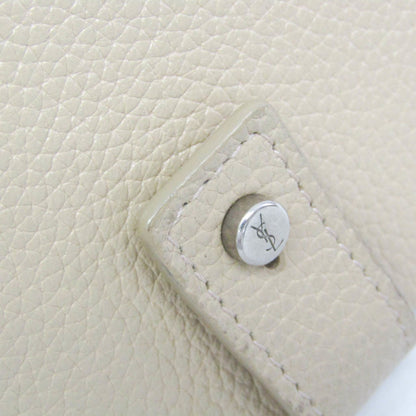 Saint Laurent Sac De Jour Souple Card Case Leather, Beige, Leather, Wallet