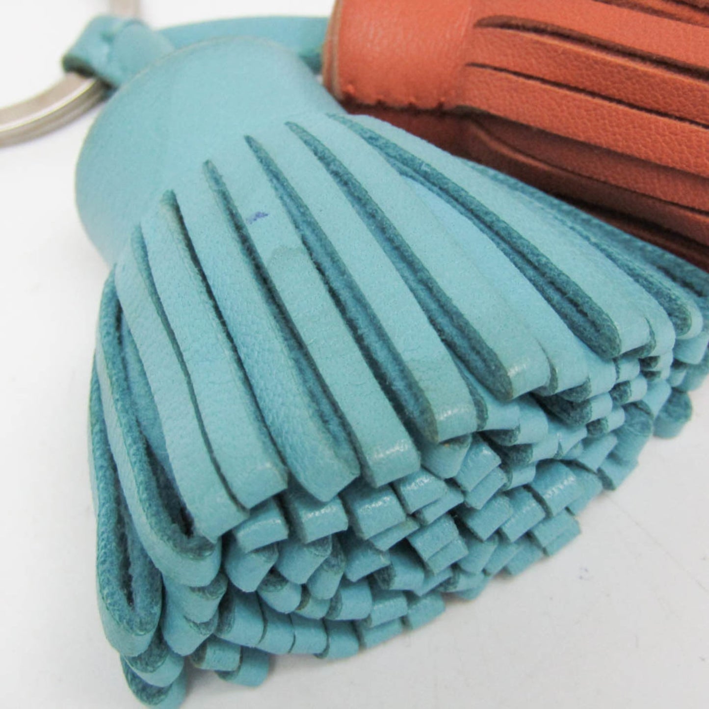 Hermes Uno-Dos Keychain Leather, MULTICOLOUR, LEATHER, Charms and Keychains