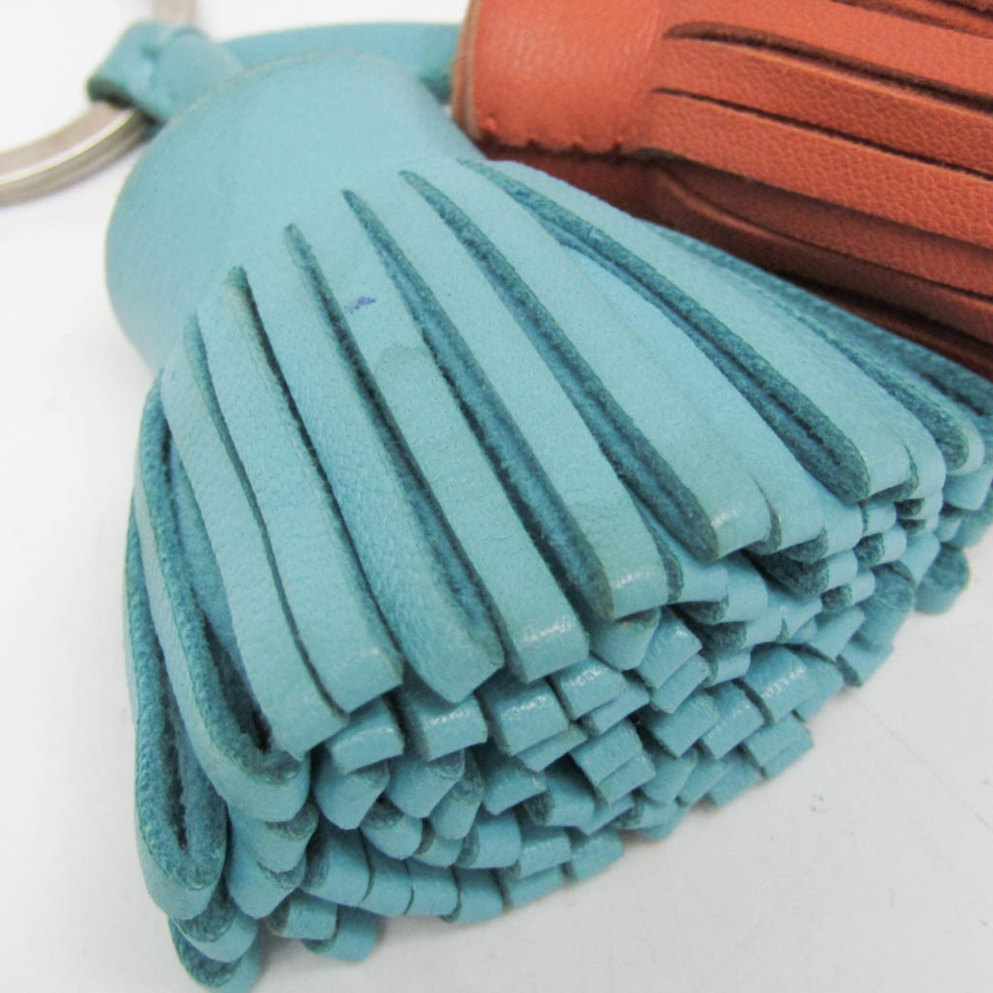 Hermes Uno-Dos Keychain Leather, MULTICOLOUR, LEATHER, Charms and Keychains