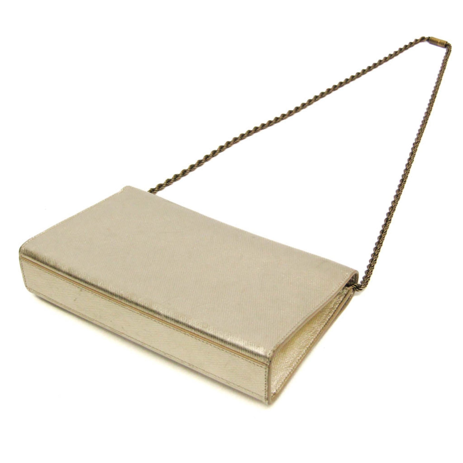 Saint Laurent Classic Monogram Crossbody Bag Calfskin, Gold, Leather, Shoulder Bag