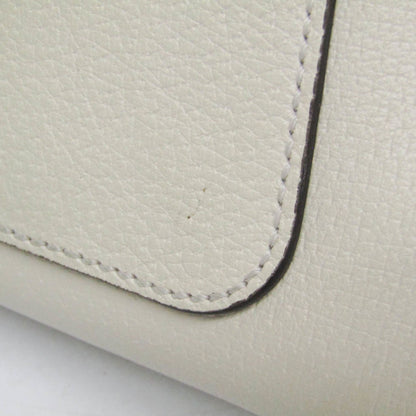 Gucci Totem Top Handle Bag Leather, White, Leather, Handbag