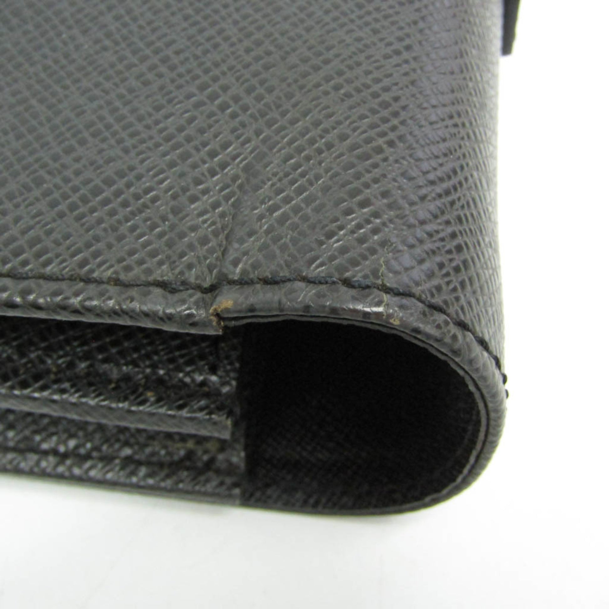 Louis Vuitton Serviette Moskova Briefcase Taiga Leather, Gray, Leather, Briefcase