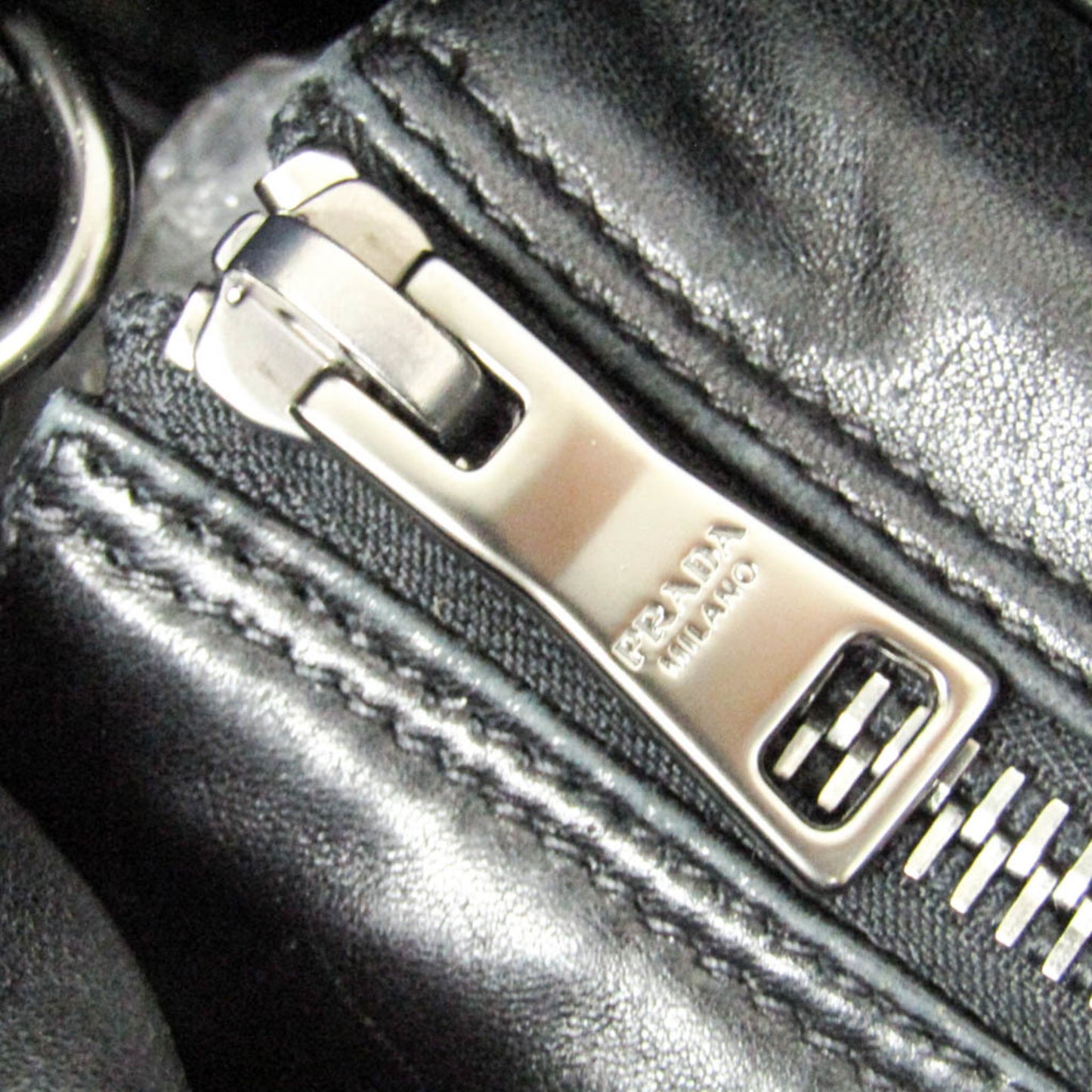 Prada Convertible Double Tote Nappa Leather and Tessuto, Black, Nylon, Handbag