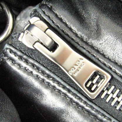 Prada Convertible Double Tote Nappa Leather and Tessuto, Black, Nylon, Handbag