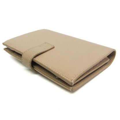 Saint Laurent Sac De Jour Souple Card Case Leather, Beige, Leather, Wallet