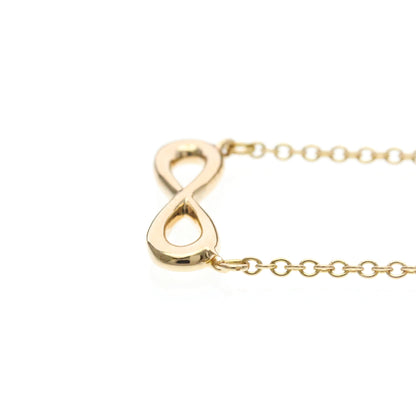 Tiffany & Co. Infinity Pendant Necklace 18K Rose Gold, Gold, Pink Gold, Necklace