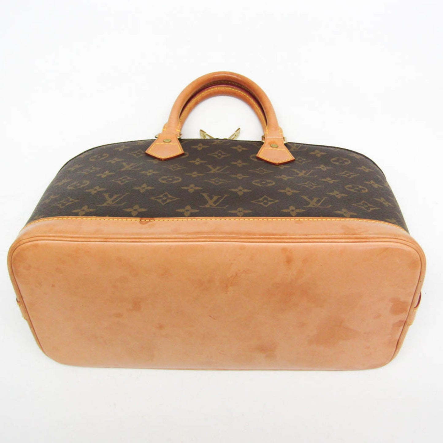 Louis Vuitton Alma Handbag Monogram Canvas, Brown, Canvas, Handbag