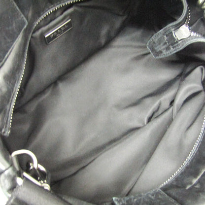 Prada Convertible Double Tote Nappa Leather and Tessuto, Black, Nylon, Handbag
