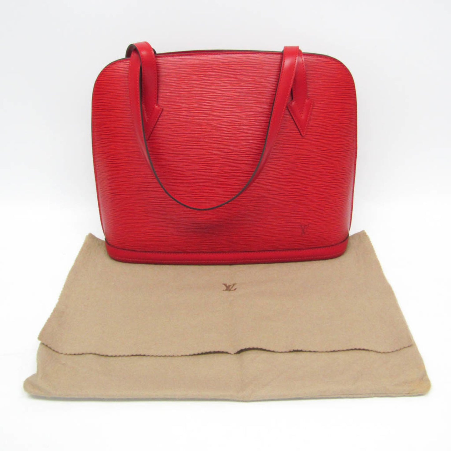 Louis Vuitton Lussac Handbag Epi Leather, Red, Leather, Shoulder Bag