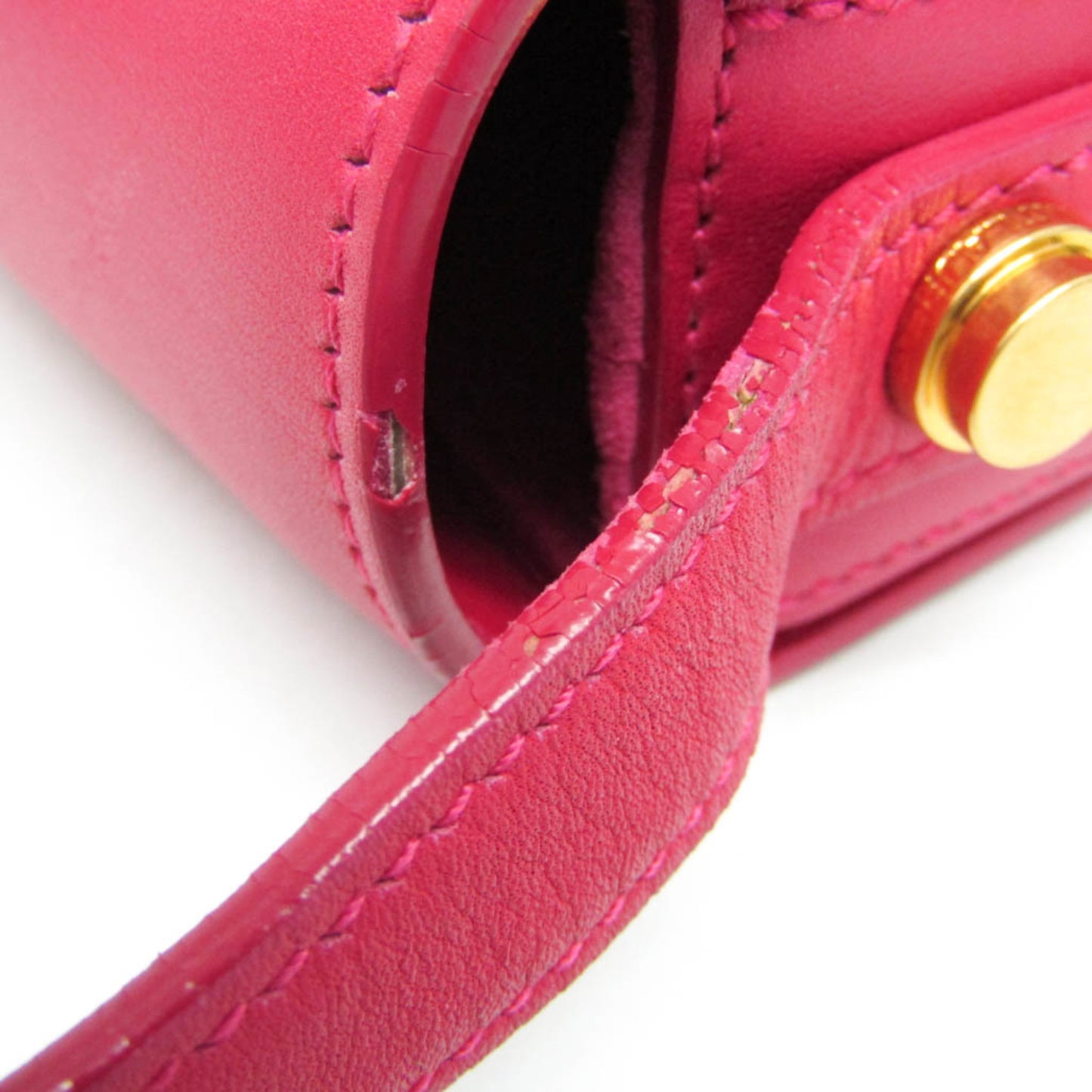 Saint Laurent Vintage Shoulder Bag Leather, Pink, Leather, Shoulder Bag