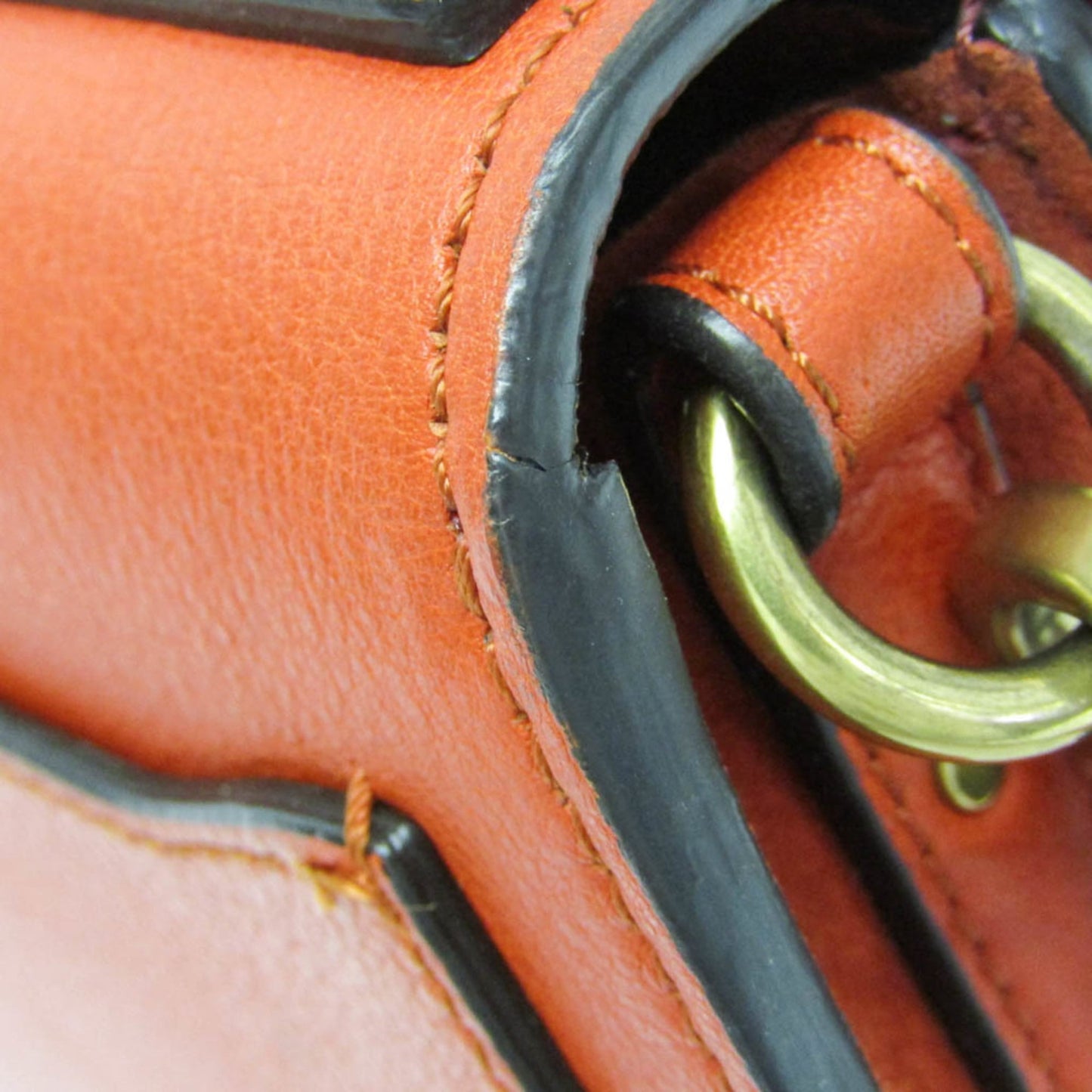 Chloe Nile Crossbody Bag Leather, Orange, Leather, Shoulder Bag