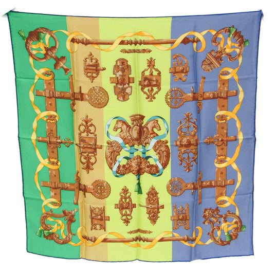 Hermes Carré 70 Cotton, Multicolour, Silk, Scarf