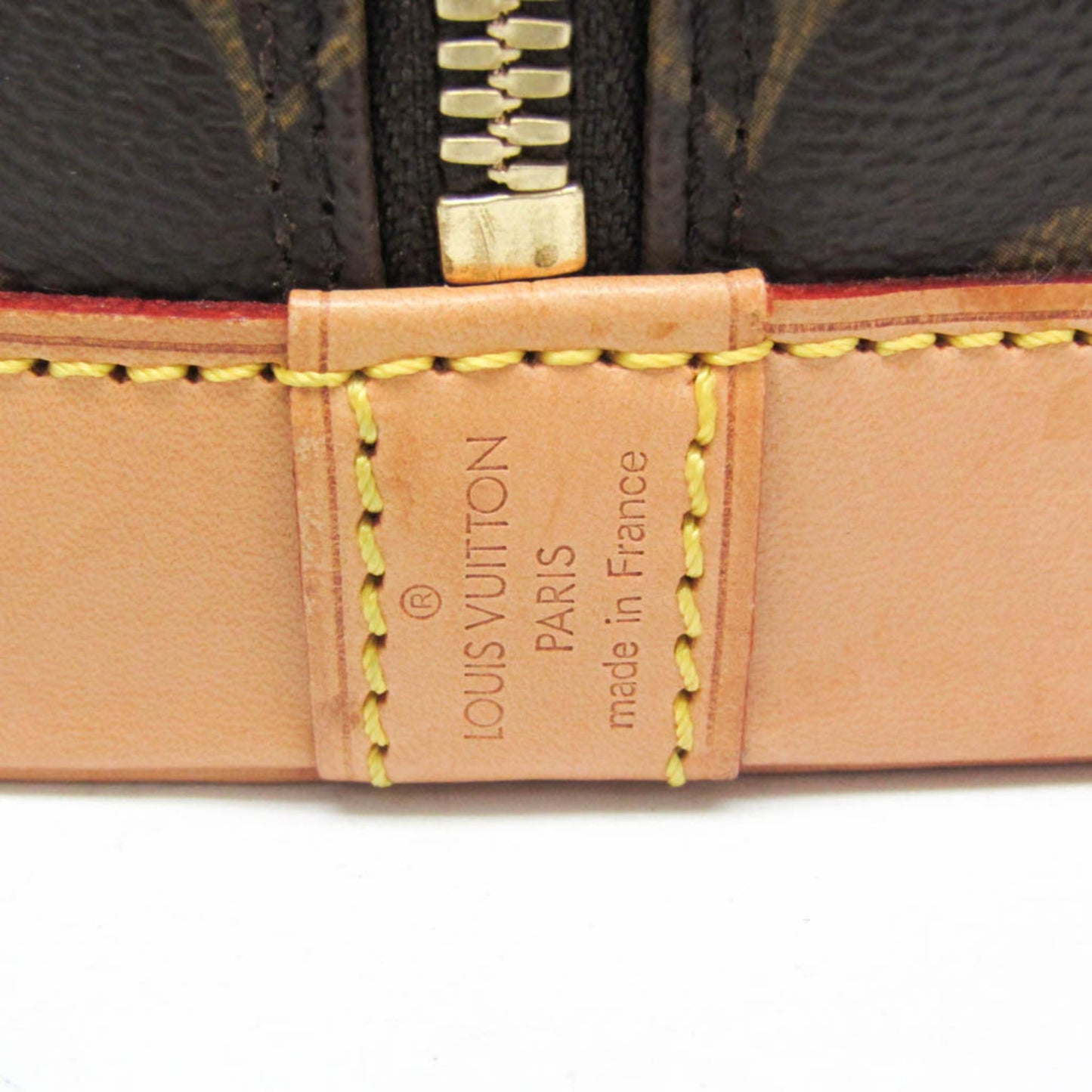 Louis Vuitton Alma Handbag Monogram Canvas, Brown, Canvas, Handbag