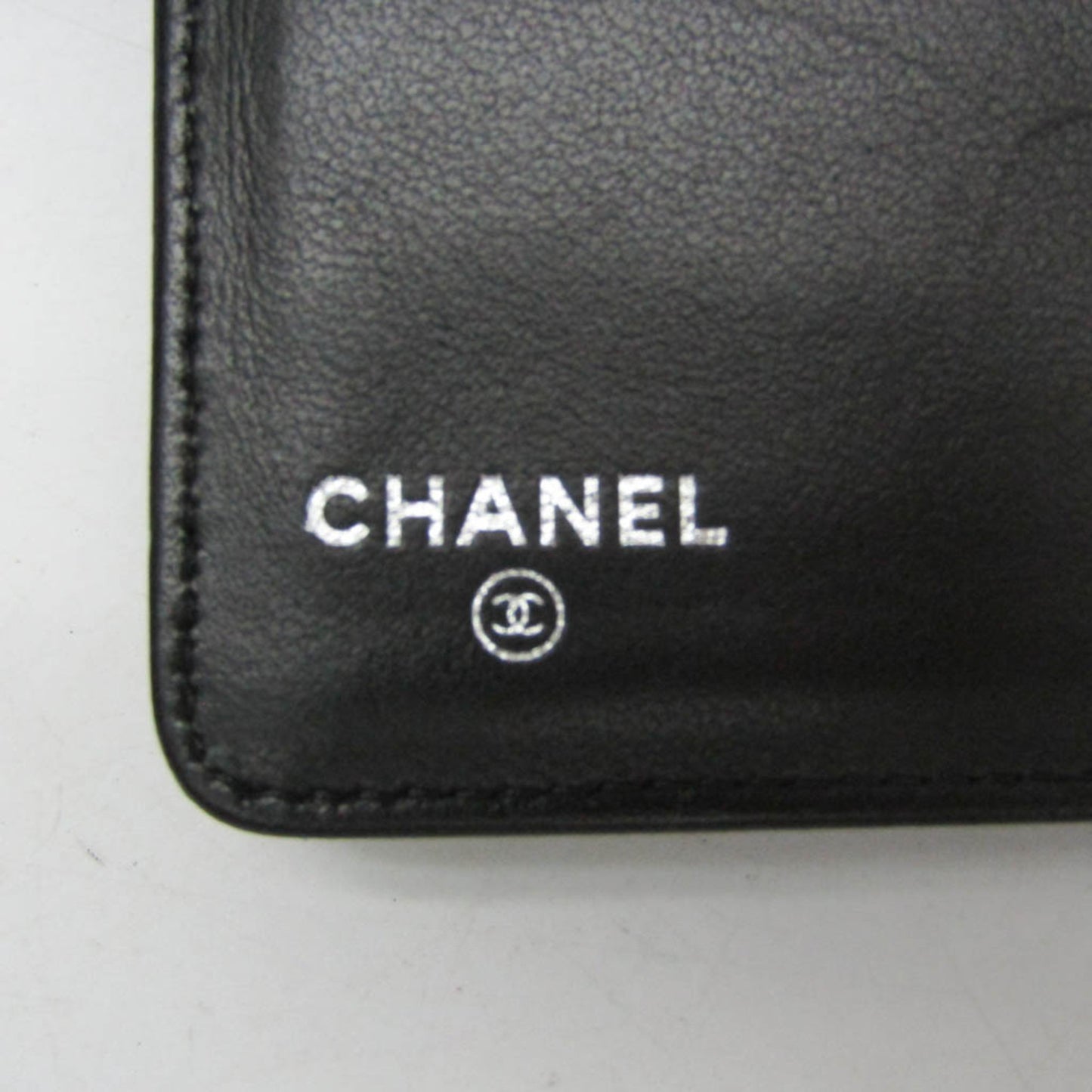 Chanel Lucky Symbols Yen Wallet Embossed Quilted Leather, Black, Leather, Wallet