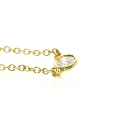 Tiffany & Co. Elsa Peretti Diamonds By The Yard 18K Yellow Gold with Diamond, Gold, Yellow Gold, Necklace
