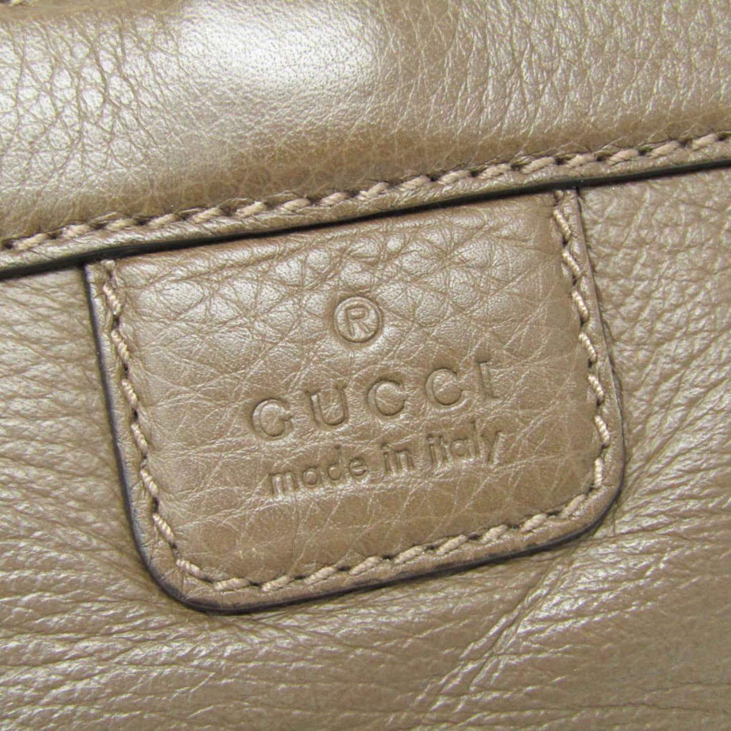 Gucci Bamboo Shoulder Bag Leather, Brown, Leather, Shoulder Bag