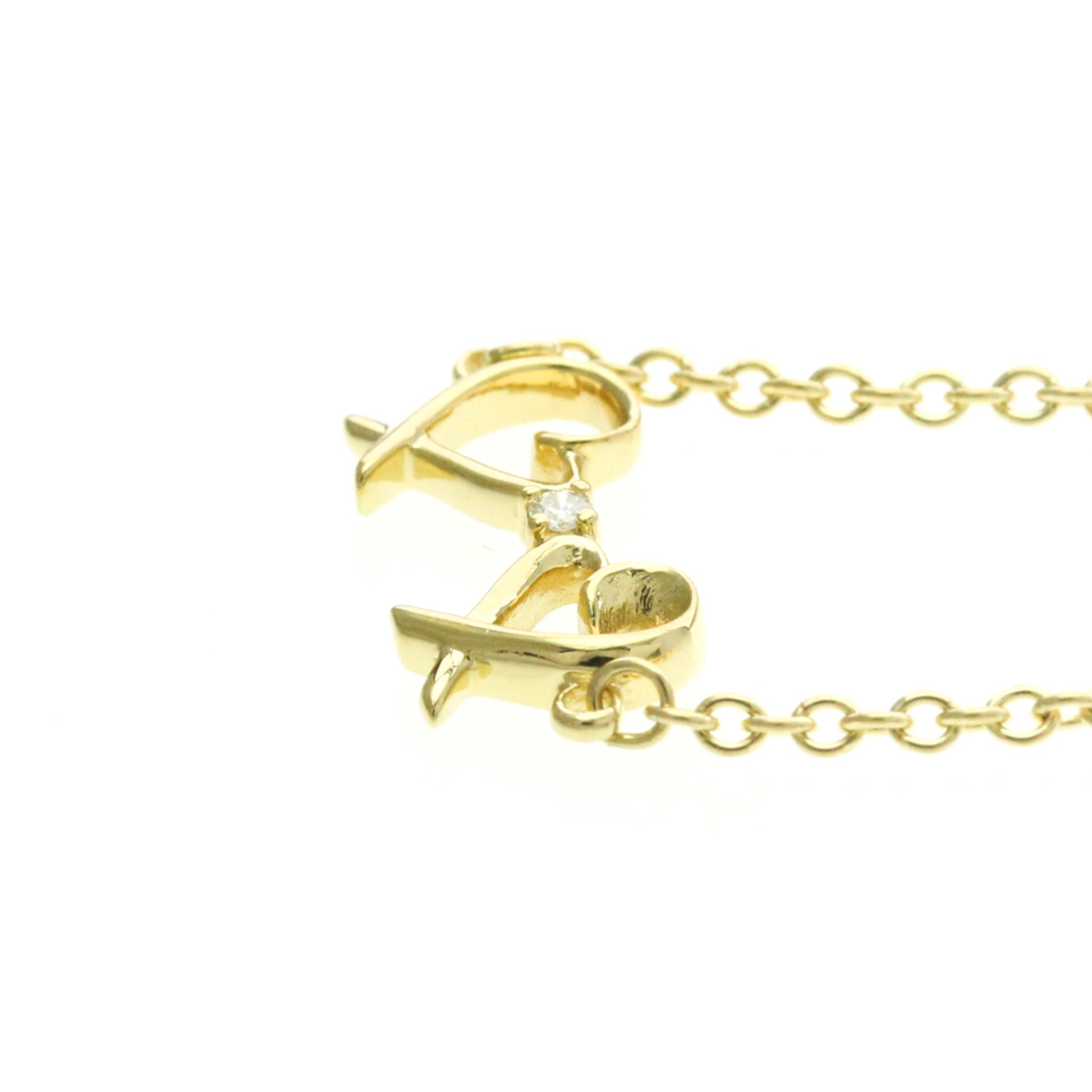 Tiffany & Co. Paloma Picasso Double Loving Heart Bracelet 18K Yellow Gold and Diamond, Gold, Yellow Gold, Bracelet