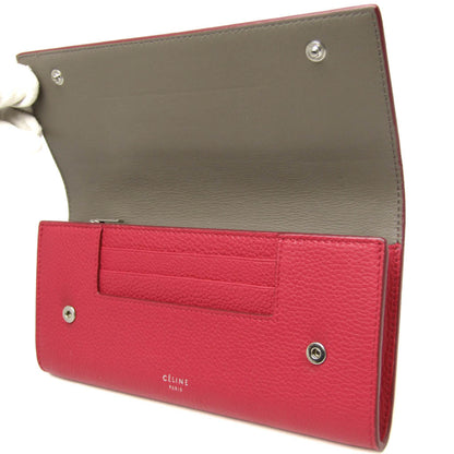 Celine Multifunction Flap Wallet Leather, Pink, Leather, Wallet