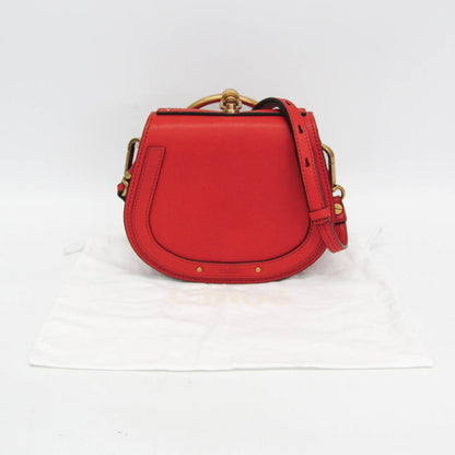 Chloe Nile Crossbody Bag Leather, Orange, Leather, Shoulder Bag