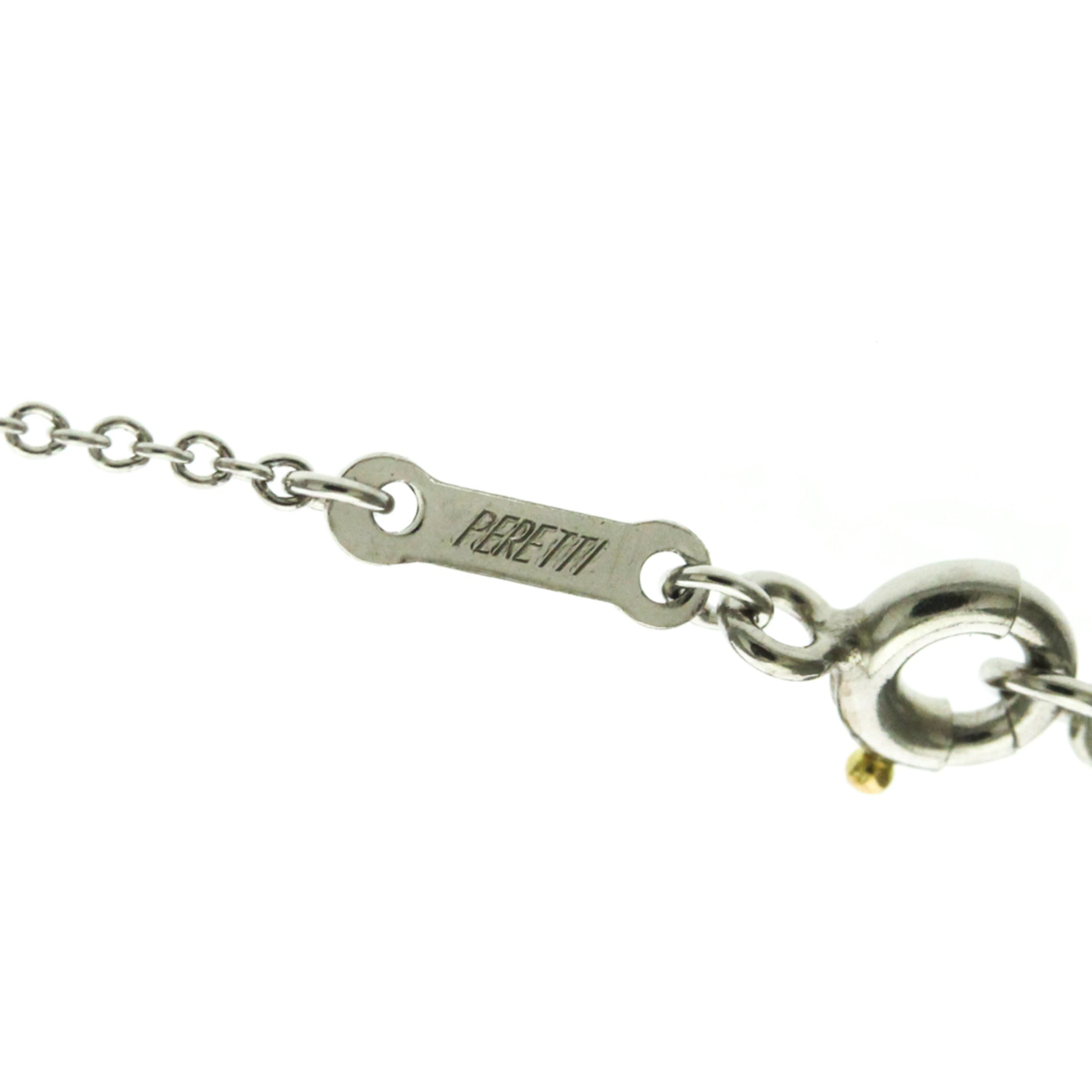 Tiffany & Co. Elsa Peretti Open Heart Pendant Necklace Platinum, Silver, Platinum, Necklace