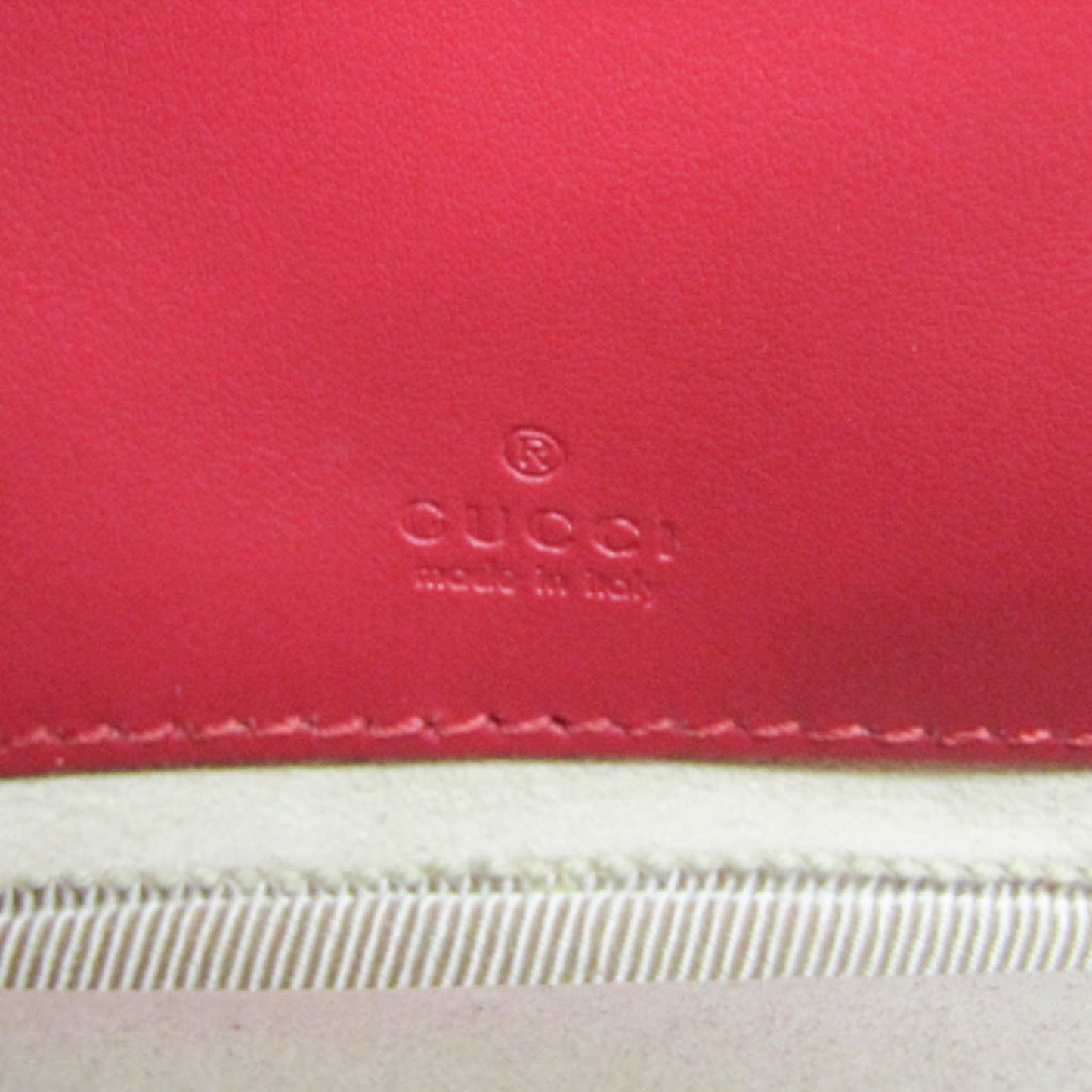 Gucci GG marmont Black leather, Red, Leather, Shoulder Bag