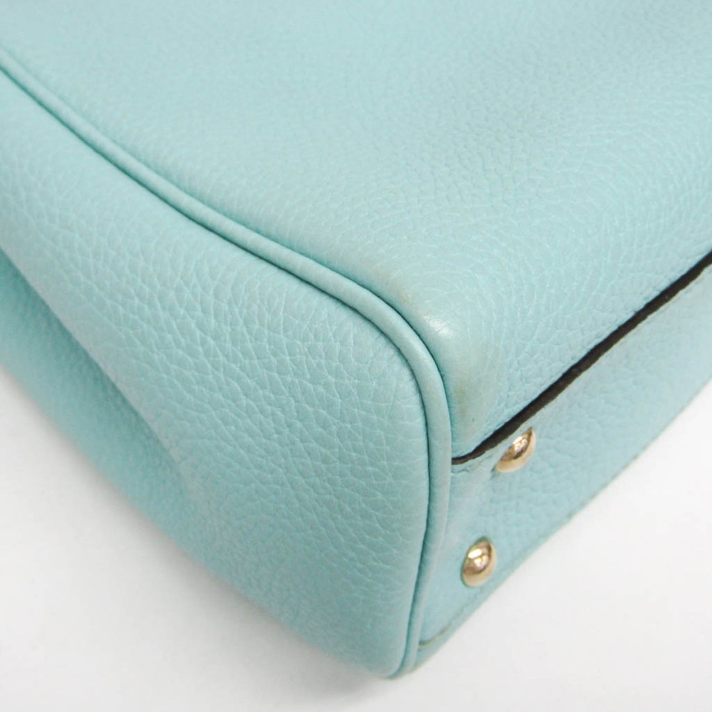 Gucci Bamboo Shopper Tote Leather, Blue, Leather, Tote Bag
