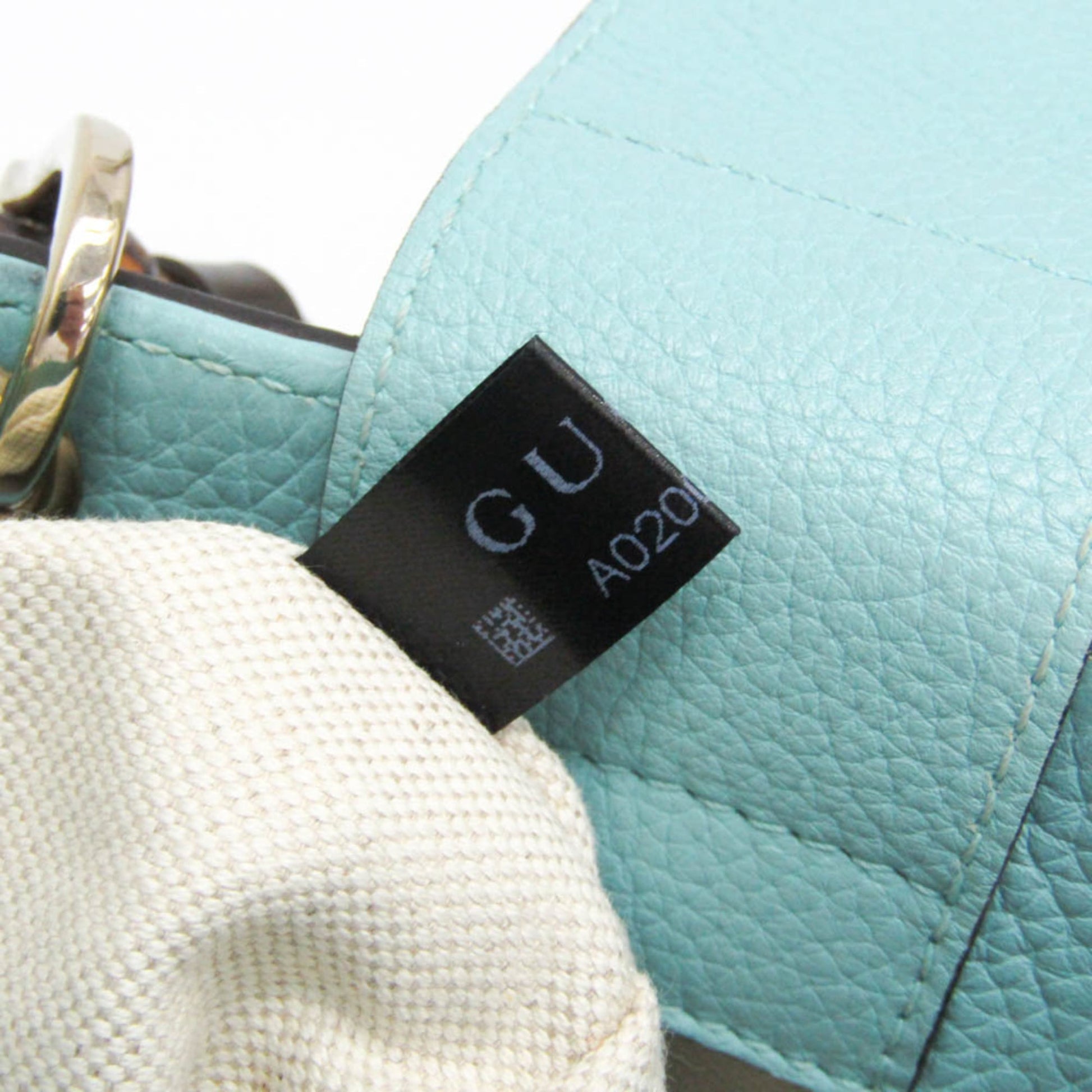 Gucci Bamboo Shopper Tote Leather, Blue, Leather, Tote Bag