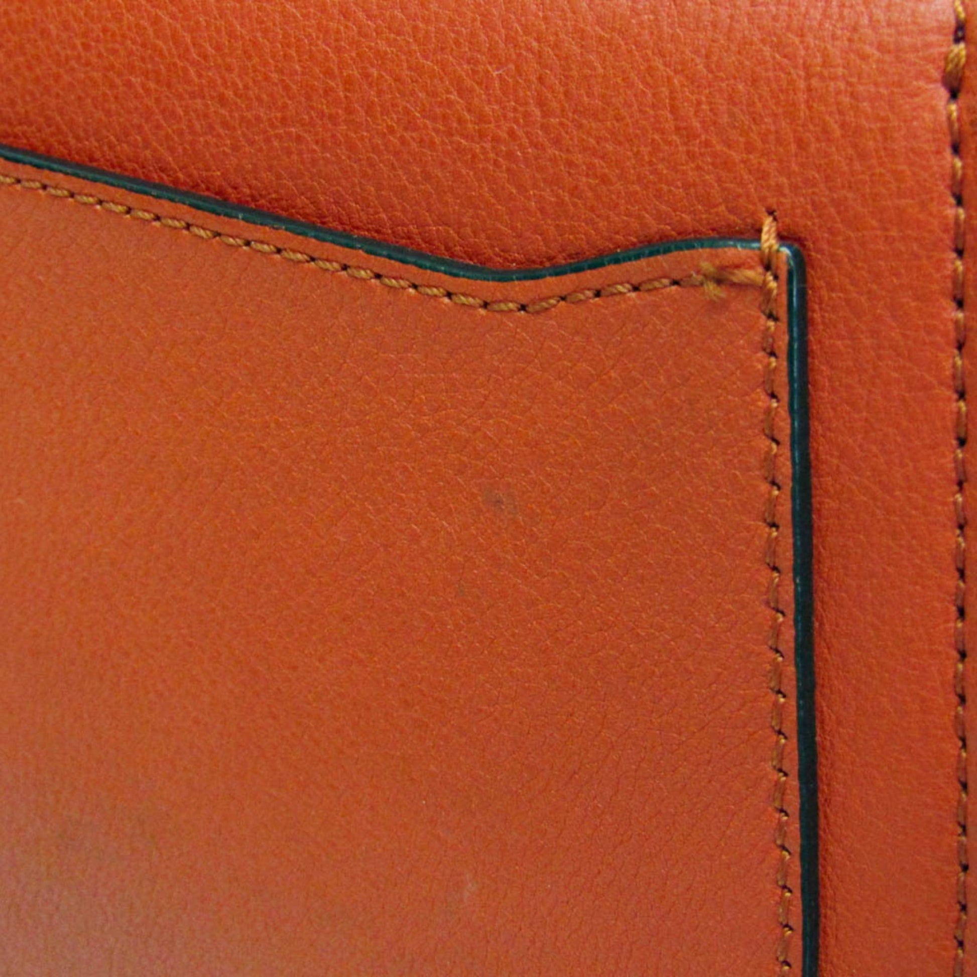 Chloe Nile Crossbody Bag Leather, Orange, Leather, Shoulder Bag