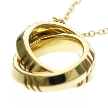 Tiffany & Co. Atlas X Closed Interlocking Pendant Necklace 18K Yellow Gold, Gold, Yellow Gold, Necklace