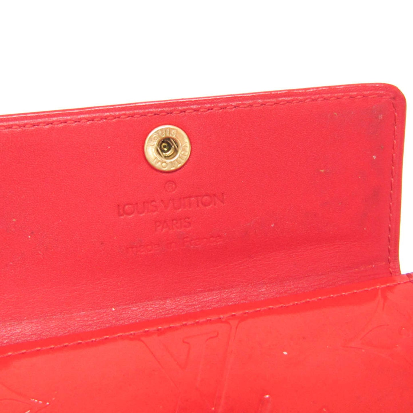 Louis Vuitton Ludlow Wallet Vernis, Red, Patent Leather, Wallet