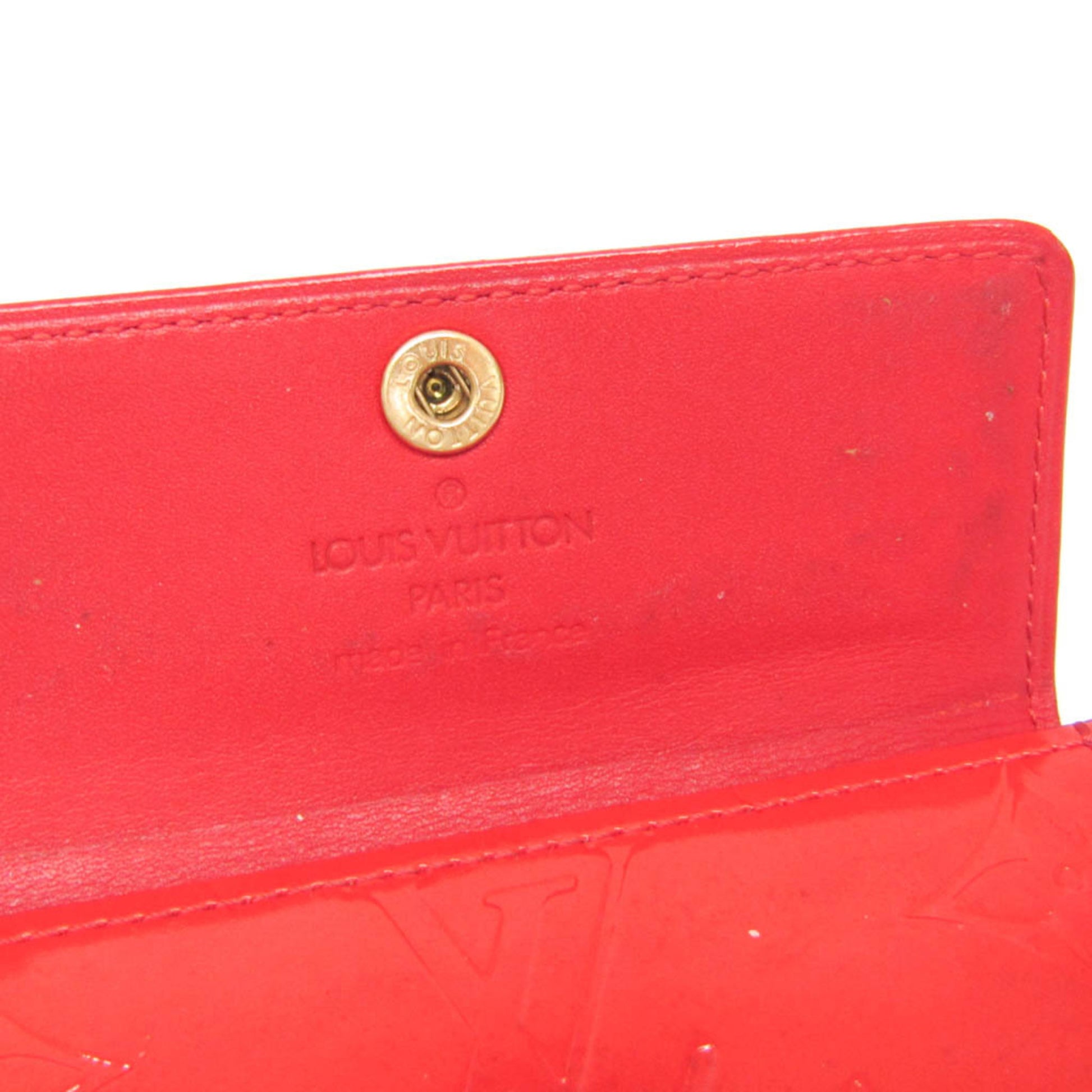 Louis Vuitton Ludlow Wallet Vernis, Red, Patent Leather, Wallet
