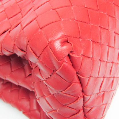Bottega Veneta Roma Bag Intrecciato Nappa, RED, LEATHER, Shoulder bag