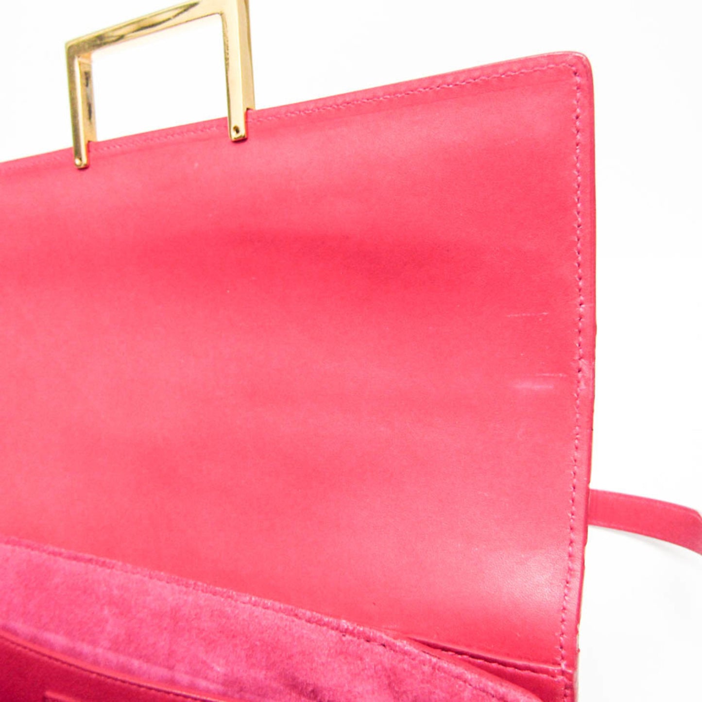Saint Laurent Vintage Shoulder Bag Leather, Pink, Leather, Shoulder Bag