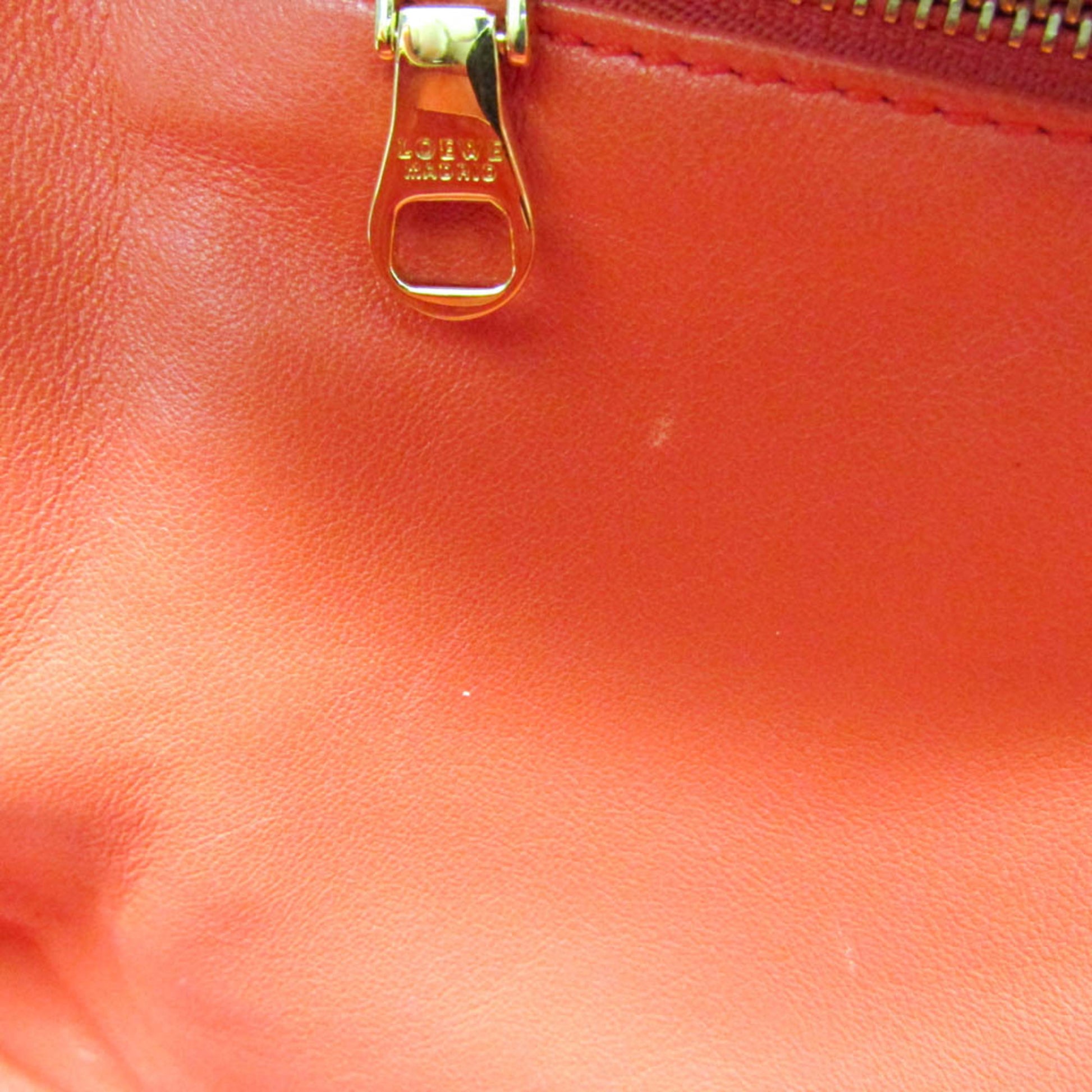 Loewe Amazona Bag Leather, Red, Leather, Handbag