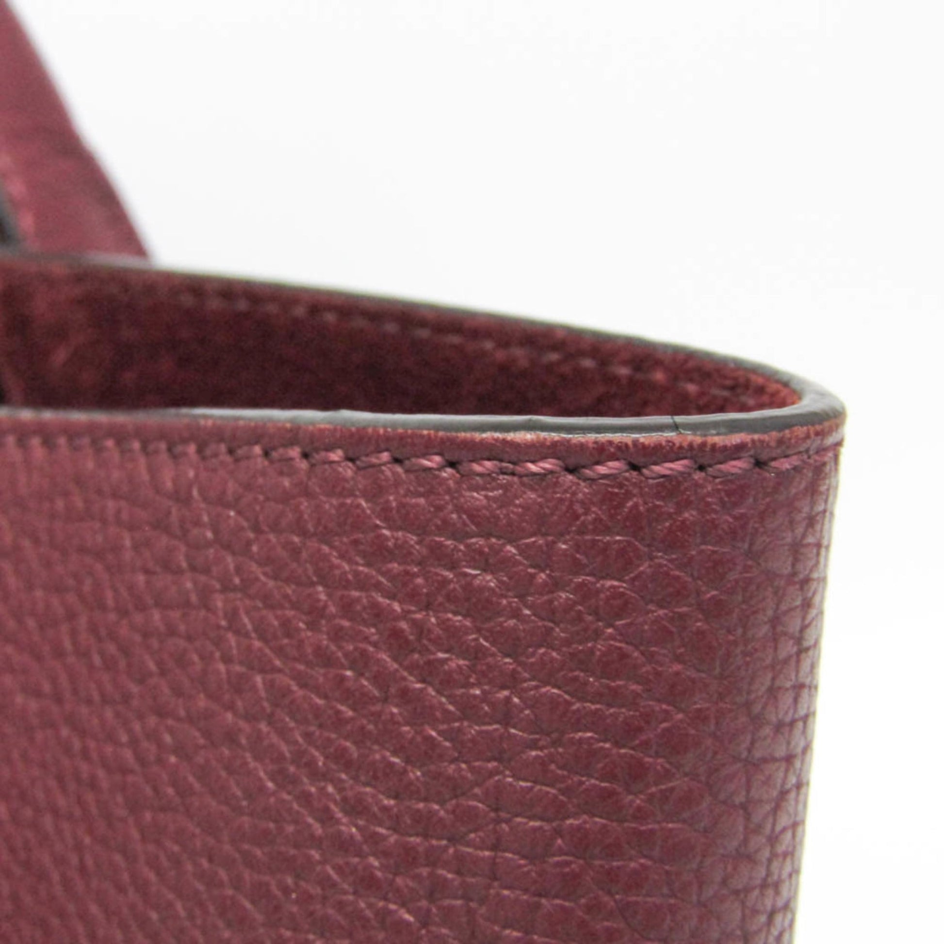 Celine Big Bag Smooth Leather, Burgundy, Leather, Handbag