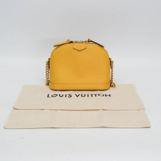 Louis Vuitton Alma Chain Handbag Epi Leather, Yellow, Leather, Shoulder Bag