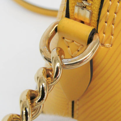 Louis Vuitton Alma Chain Handbag Epi Leather, Yellow, Leather, Shoulder Bag