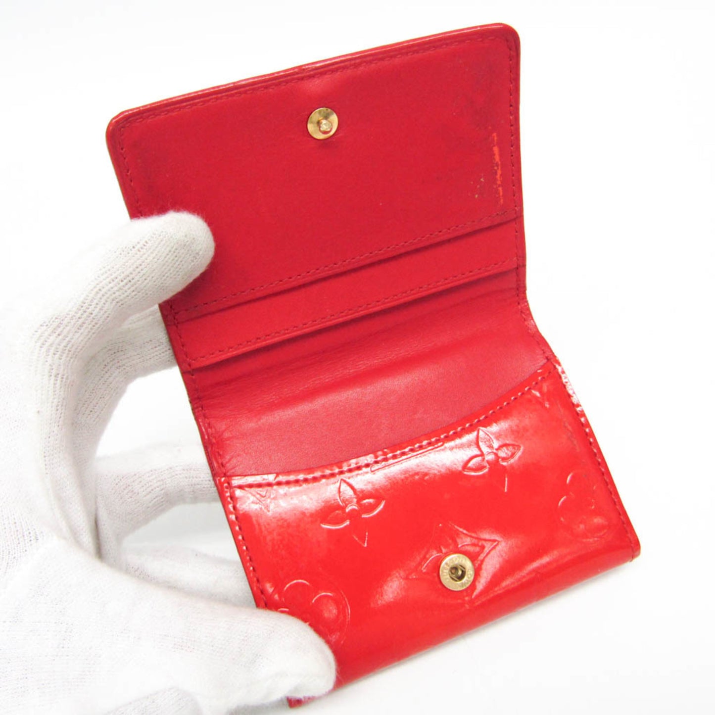 Louis Vuitton Ludlow Wallet Vernis, Red, Patent Leather, Wallet