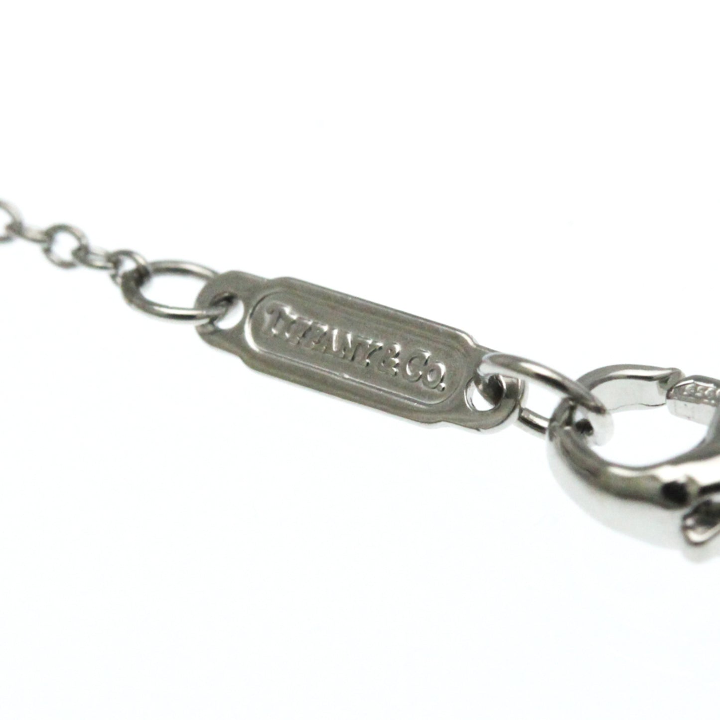 Tiffany & Co. Jazz Graduated Drop Pendant Necklace Platinum and Diamonds, Silver, Platinum, Necklace