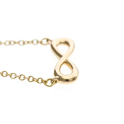 Tiffany & Co. Infinity Pendant Necklace 18K Rose Gold, Gold, Pink Gold, Necklace